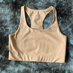 Girlfriend Collective Paloma Bright Orange Sports Bra Size M